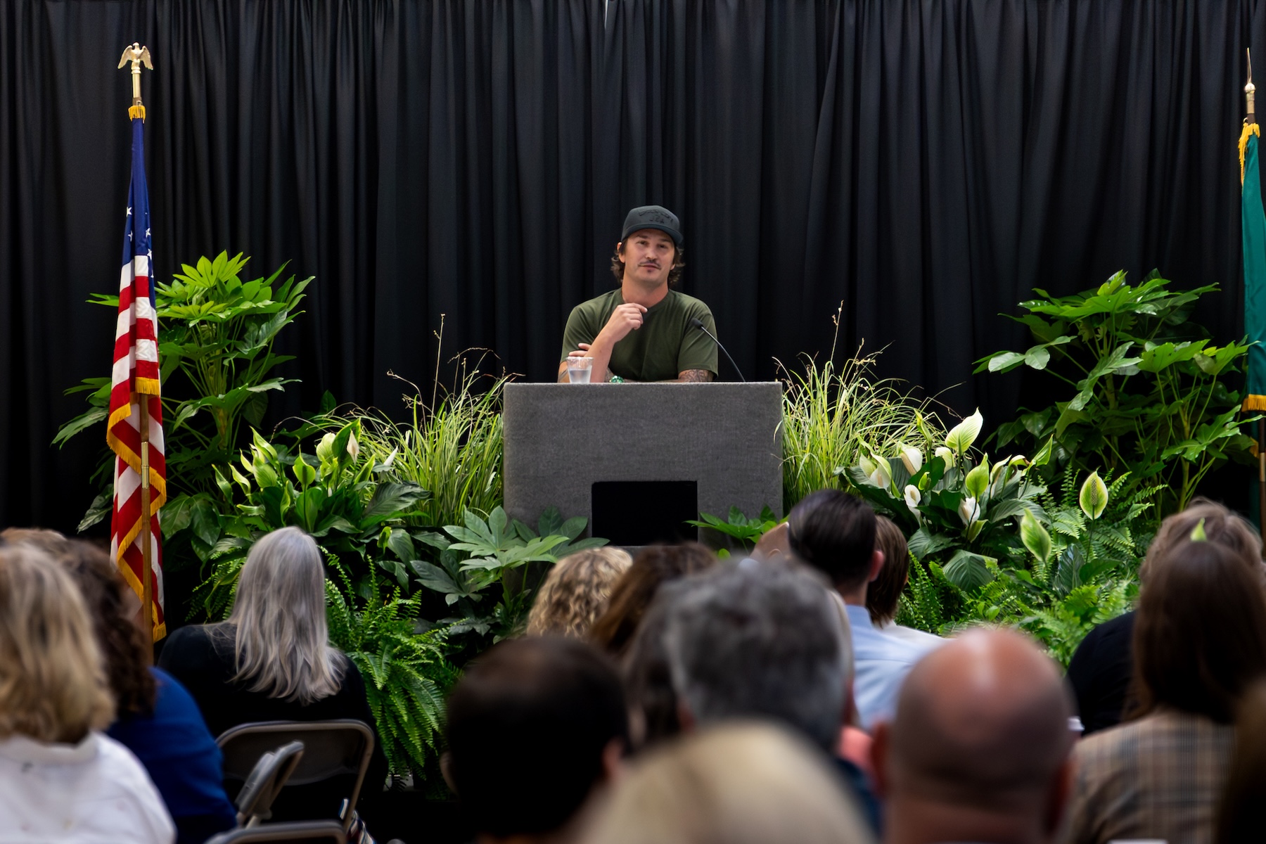  The Great PNW Founder and SFCC alum Joel Barbour addresses Spokane Colleges faculty and staff 